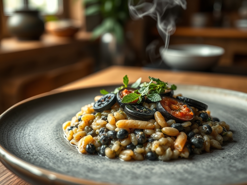 Squid Ink Risotto